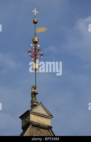 Estonia, Tallinn, Municipio guglia, architettura dettaglio, Foto Stock