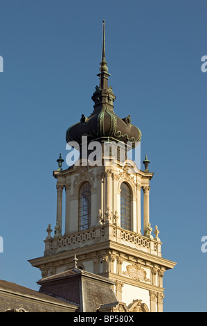 Dettaglio della torre di stile barocco Palazzo Festetics, Keszthely Foto Stock