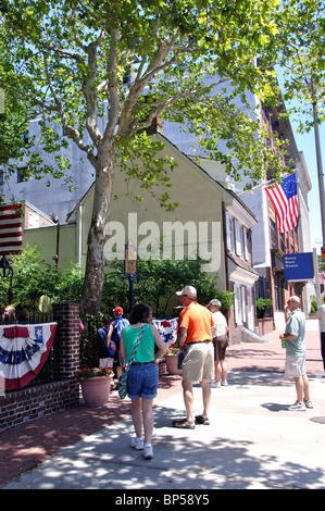 La Betsy Ross House, Philadelphia, Pennsylvania, STATI UNITI D'AMERICA Foto Stock