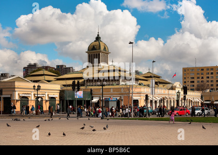 Mercado Central (Mercato Centrale), Downtown, Santiago de Cile Foto Stock