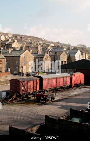 Binari di raccordo Haworth Foto Stock