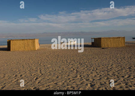 Basata Camp Spiaggia Egitto Foto Stock