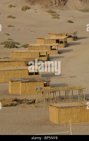 Basata Camp Spiaggia Egitto Foto Stock