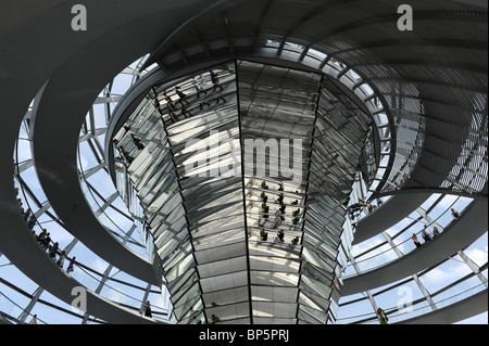 L'edificio del Reichstag o Bundestag Berlino Germania Deutschland Europa Foto Stock