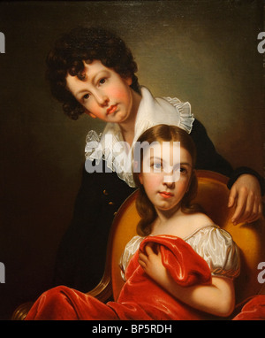 Michael Angelo e Emma Clara Peale, ca. 1826, da Rembrandt Peale (1778-1860), il Metropolitan Museum of Art di New York City Foto Stock