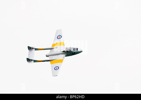 Un Vampire De Havilland T11 (WZ507) all'Airshow Airbourne, Eastbourne, East Sussex, Regno Unito Foto Stock
