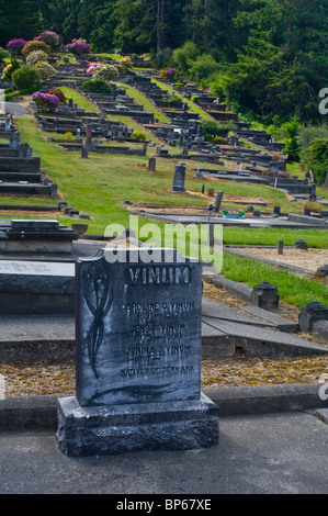 Cimitero nel Ferndale, California Foto Stock