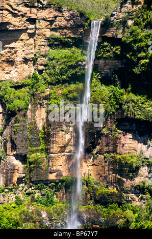 Bridal Veil Falls Govetts Leap Blackheath Blue Mountains NSW Australia Foto Stock