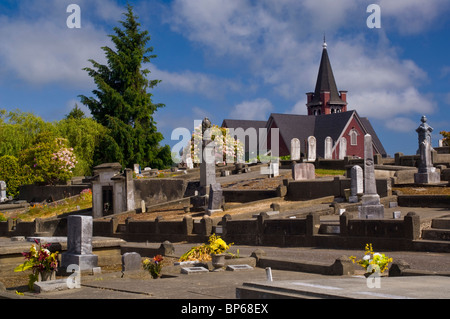 Cimitero nel Ferndale, California Foto Stock