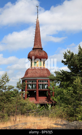 Stoccolma, Svezia, il museo all'aperto di Skansen, Belfry, Foto Stock