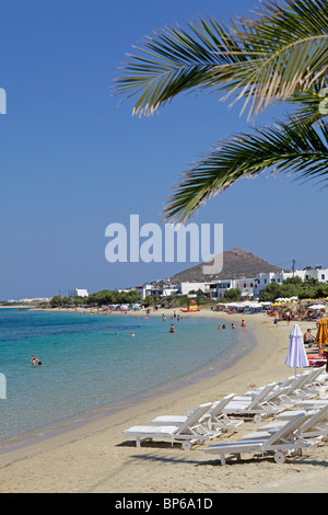 Spiaggia di Agia Ana, Isola di Naxos, Cicladi, ISOLE DELL' EGEO, Grecia Foto Stock