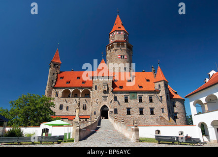 Castello di Bouzov Foto Stock