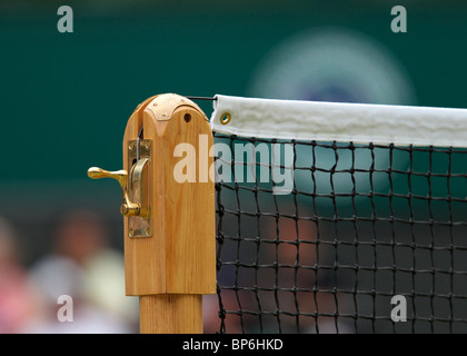 Dettaglio di rete sul Centre Court di Wimbledon Foto Stock