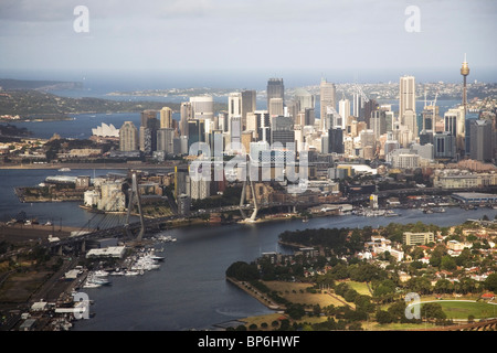 Skyline della città di Sydney, Nuovo Galles del Sud, Australia Foto Stock