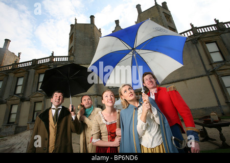 Teatro all aperto, Sherborne Castle, Dorset, Sud Ovest dell'Inghilterra, Regno Unito. Foto:Jeff Gilbert Foto Stock