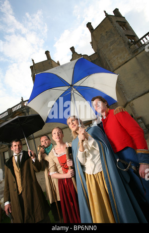 Teatro all aperto, Sherborne Castle, Dorset, Sud Ovest dell'Inghilterra, Regno Unito. Foto:Jeff Gilbert Foto Stock