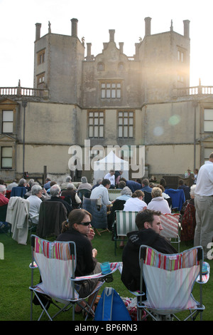 Teatro all aperto, Sherborne Castle, Dorset, Sud Ovest dell'Inghilterra, Regno Unito. Foto:Jeff Gilbert Foto Stock
