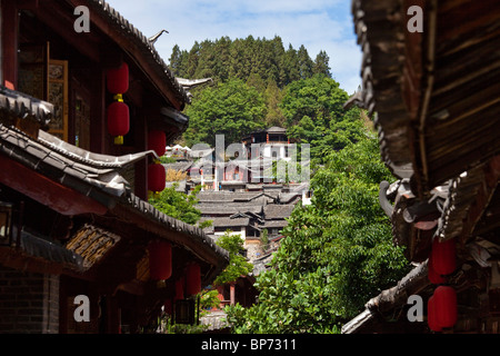 Città vecchia di Lijiang, nella provincia dello Yunnan in Cina Foto Stock