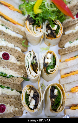 Finger food a cena funzione Foto Stock