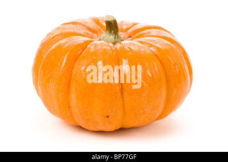 Arancione zucca close up shot Foto Stock