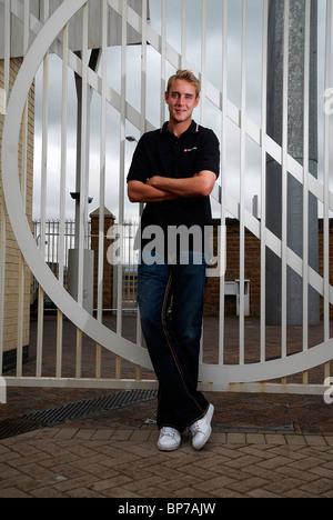 Inghilterra cricketer Stuart ampio a Trent Bridge, Nottingham, 26-07-2010. Foto di John Robertson. Foto Stock