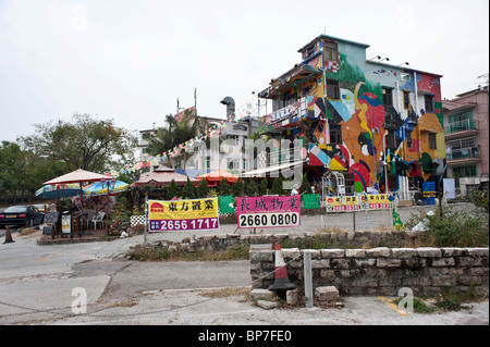 Tai Mei Tuk è un posto vicino al Plover Cove serbatoio in Tai Po distretto, Nuovi Territori di Hong Kong. Foto Stock