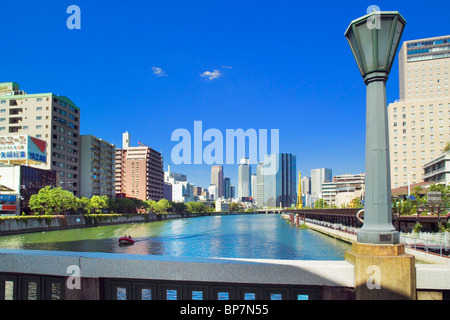 Fiume Dojima, Osaka, Giappone Foto Stock