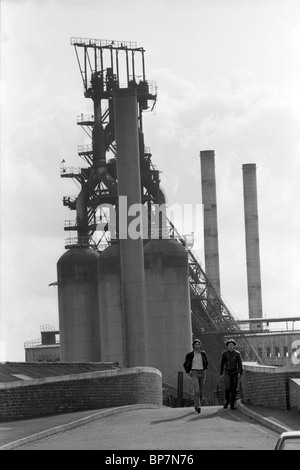 Fornace esplosivo della Bilston Steel Works conosciuto come "Big Lizzy" nel 1979 Big Lizzie, la grande Vecchia Signora di Bilston. Foto di DAVID BAGNALL Foto Stock