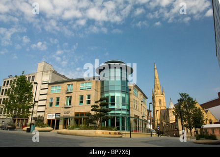 Angolo di crogiolo, Tudor Square, Sheffield South Yorkshire, Inghilterra. Foto Stock