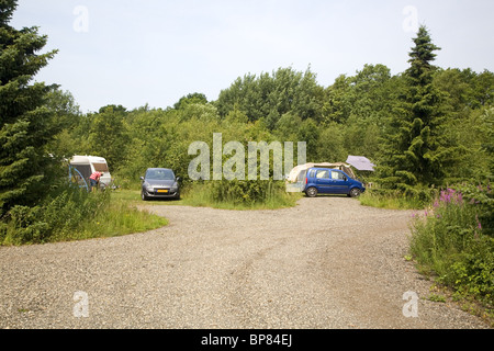 Campeggio olandese a Rolde, Olanda Foto Stock