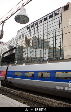 La stazione di Montparnasse e alla stazione ferroviaria di Parigi, Francia. Foto Stock