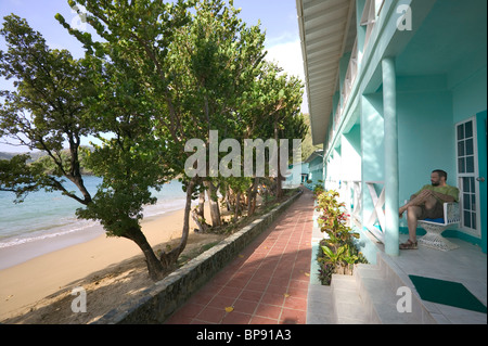 Acque Blu Inn, Bateau Bay, Speyside, Tobago, dei Caraibi Foto Stock