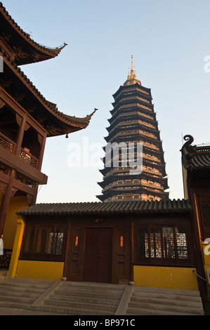 Cina, Changzhou. Tempio Tianning. Foto Stock