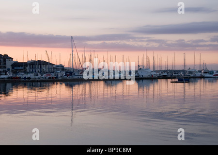 Marina in scena a Malahide County Dublin Ireland Foto Stock