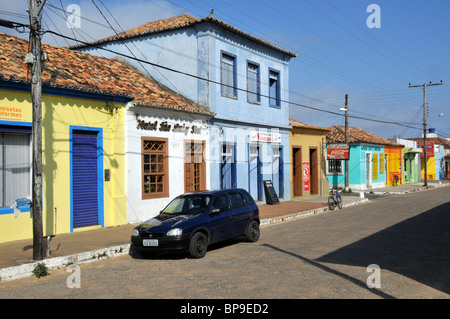 Main Street, Mostardas, Rio Grande do Sul - Brasile Foto Stock