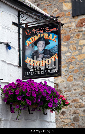 Admiral Benbow pub in Penzance Foto Stock