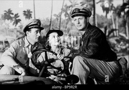 JOHN WAYNE, DONNA REED, ROBERT MONTGOMERY, ERANO spendibili, 1945 Foto Stock