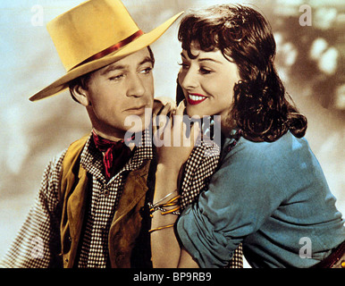 GARY COOPER, Paulette Goddard, a nord ovest di polizia montata, 1940 Foto Stock