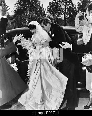 ELIZABETH TAYLOR, DON TAYLOR, padre della sposa, 1950 Foto Stock