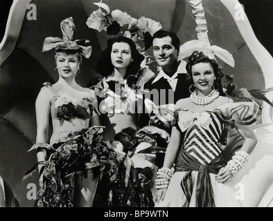 LANA TURNER Hedy Lamarr Tony Martin Judy Garland ZIEGFELD GIRL (1941). Foto Stock