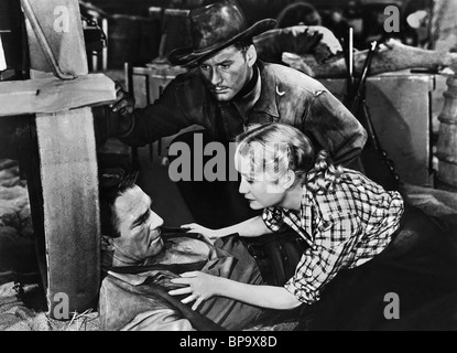 Il Randolph SCOTT Errol Flynn MIRIAM HOPKINS VIRGINIA CITY (1940) Foto Stock