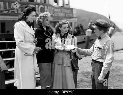 LINDA DARNELL, ANN SOTHERN, JEANNE CRAIN, UNA LETTERA A TRE MOGLI, 1949 Foto Stock