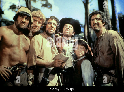 ROBERT NEWTON, BOBBY DRISCOLL, l'isola del tesoro, 1950 Foto Stock