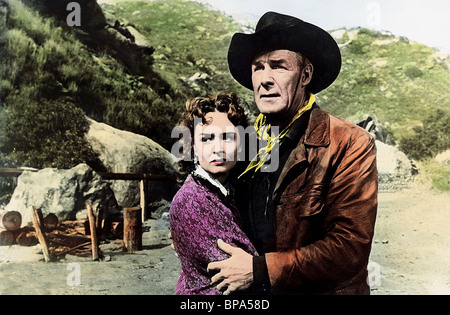 DONNA REED, RANDOLPH SCOTT, hangman nodo 1952 Foto Stock