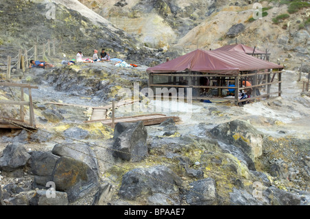 Tamagawa Onsen è un naturale hotspring/ spa di Akita, Giappone Foto Stock