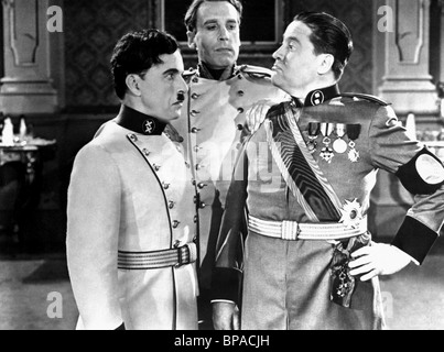 CHARLIE CHAPLIN, HENRY DANIELL, JACK OAKIE, il grande dittatore, 1940 Foto Stock