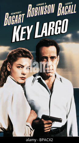 LAUREN BACALL, Humphrey Bogart POSTER, KEY LARGO, 1948 Foto Stock