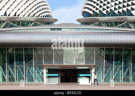 Esplanade - il teatro sulla baia , Marina Bay, Singapore Foto Stock