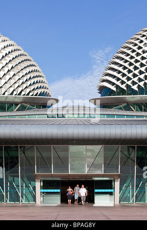 Esplanade - il teatro sulla baia , Marina Bay, Singapore Foto Stock