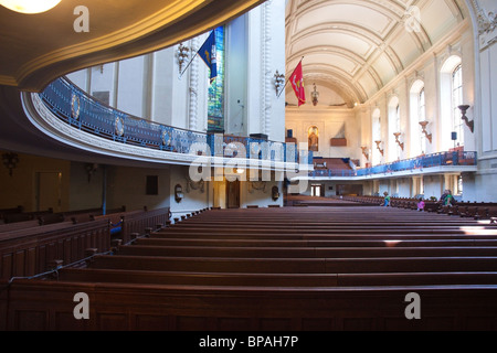 Interno della US Naval Academy Cappella, Annapolis, Maryland, Stati Uniti d'America Foto Stock